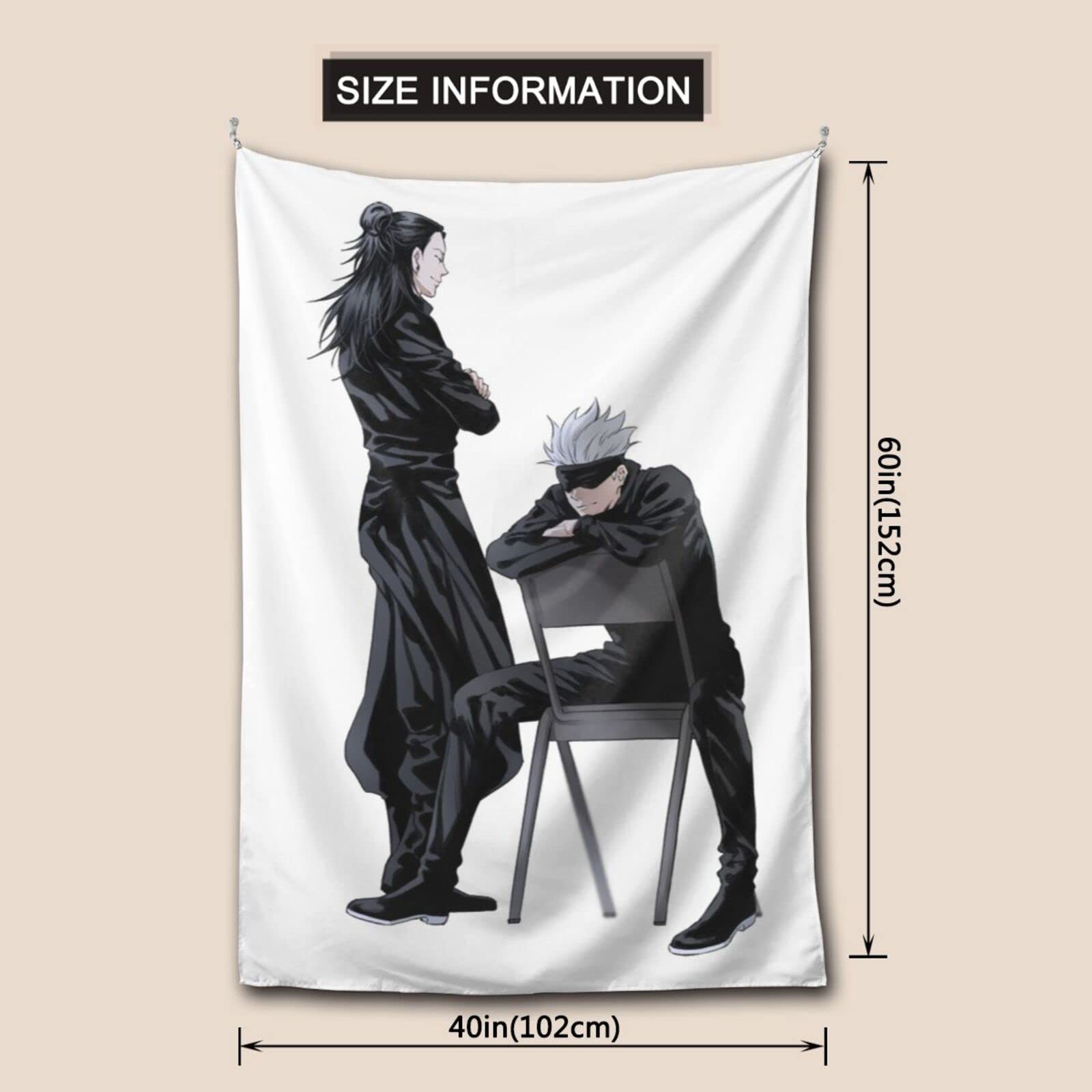 Amazon.co.jp: 呪術廻戦 五条悟 夏油傑 タペストリー 壁掛け 部屋 壁