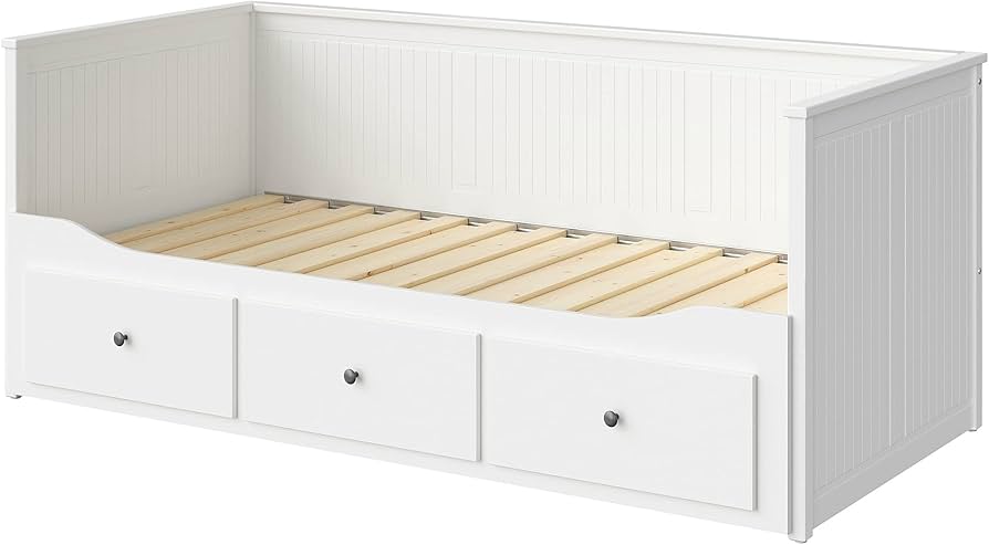 Amazon｜IKEA HEMNES デイベッドフレーム 引き出し3段付き 80x200cm