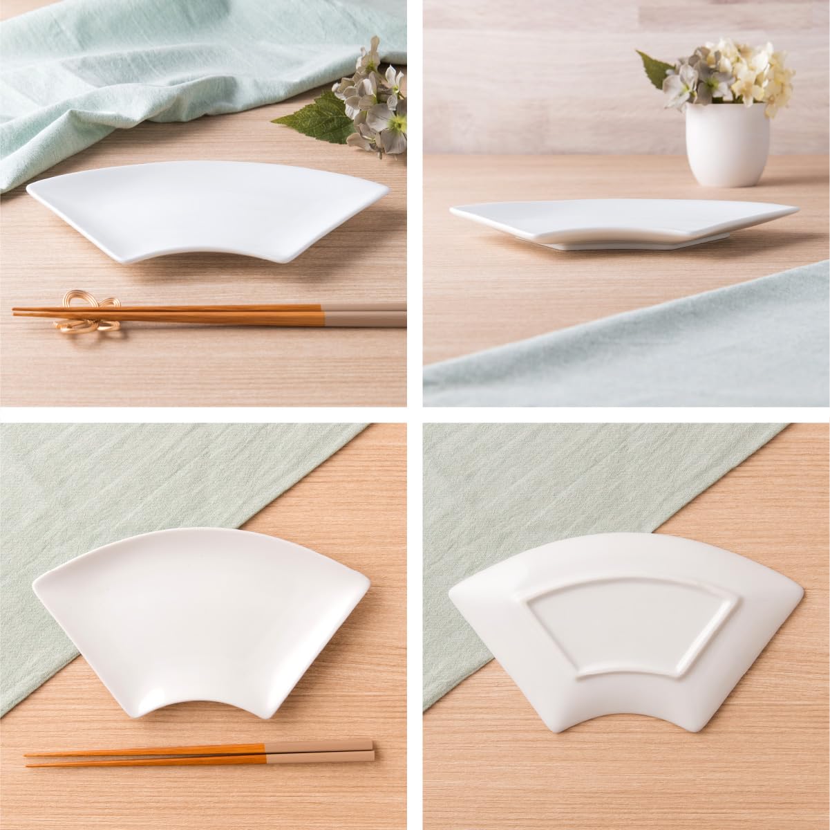 Amazon | 5枚セット 扇 扇型 扇形 プレート L 22×11.5cm 200g