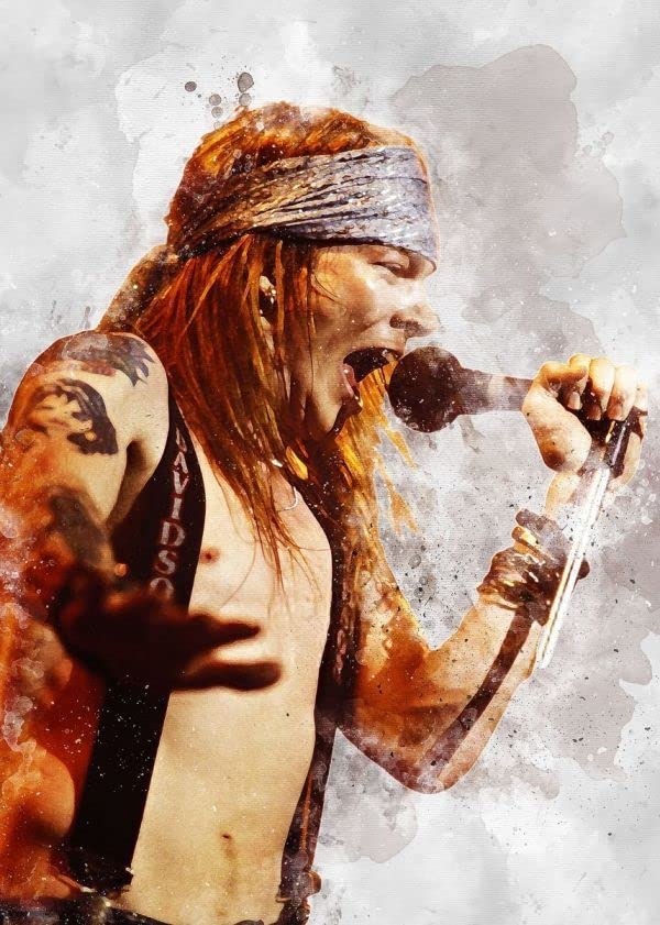 Amazon.co.jp: W. Axl Rose ガンズ アクセルローズ メタルポスター