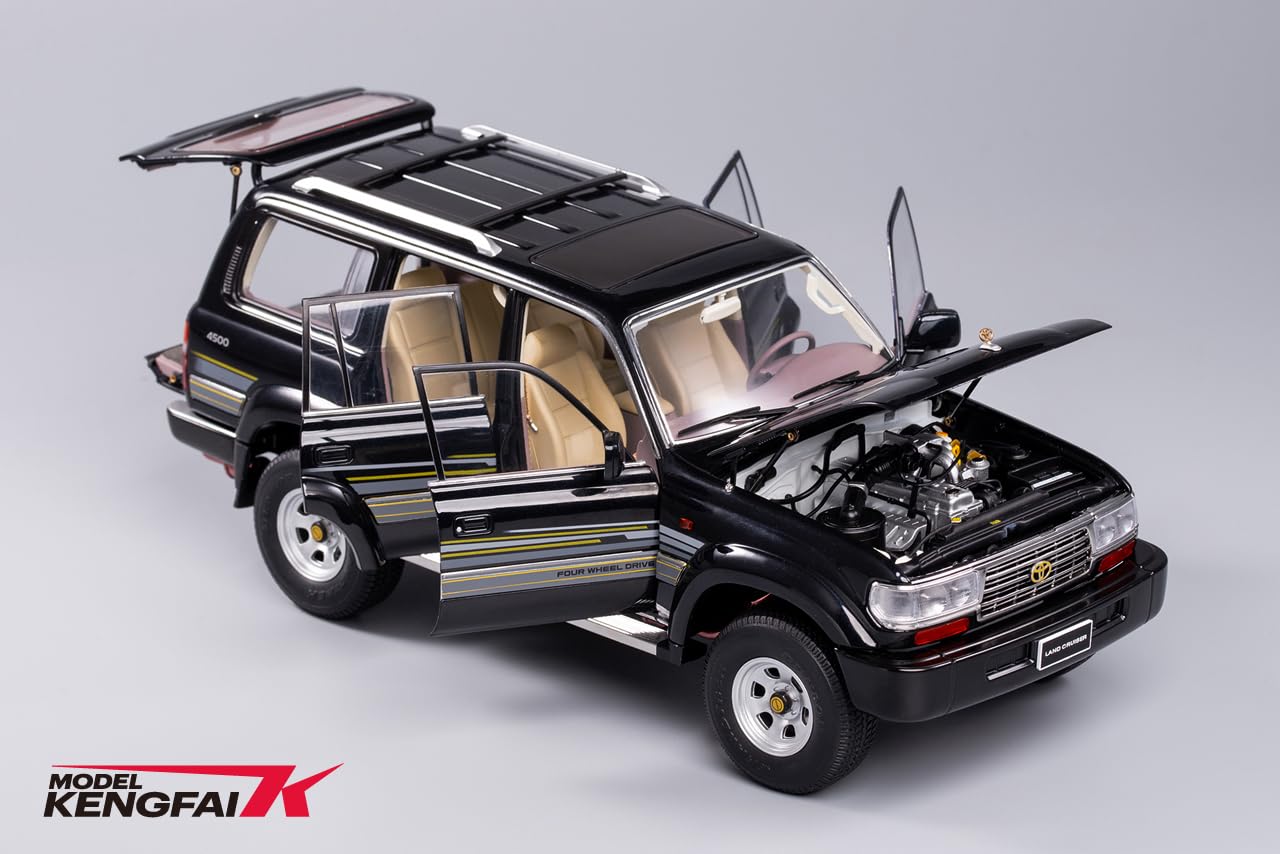 Amazon | KENGFAI 1/18 トヨタ ランドクルーザー VX-RL LC80 ブラック