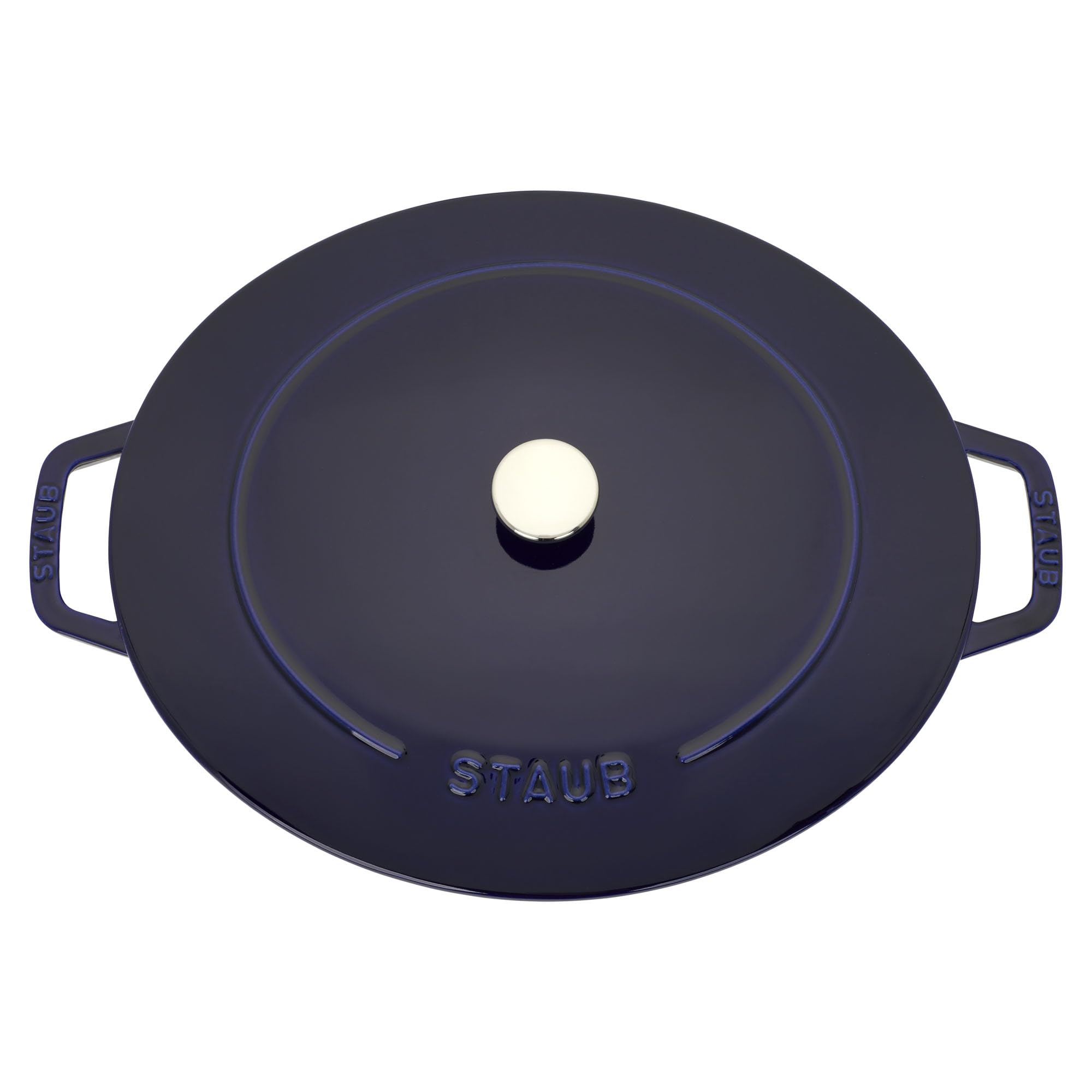 Amazon.com: Staub Cast Iron 6.25-qt Shallow Oval Dutch Oven - Dark