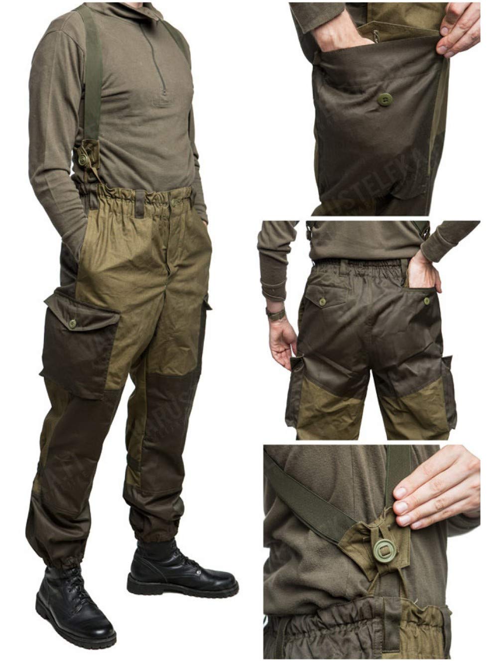 Amazon | ANA ロシア軍実物 山岳部隊 ゴルカ上下セット 迷彩服 戦闘服