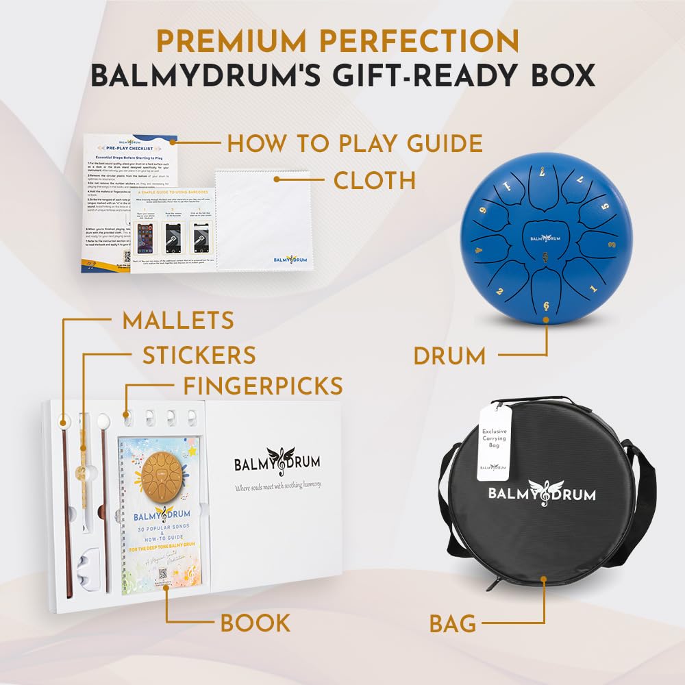 Amazon | The Balmy Drum - 11 Note 10インチ スチール舌ドラム