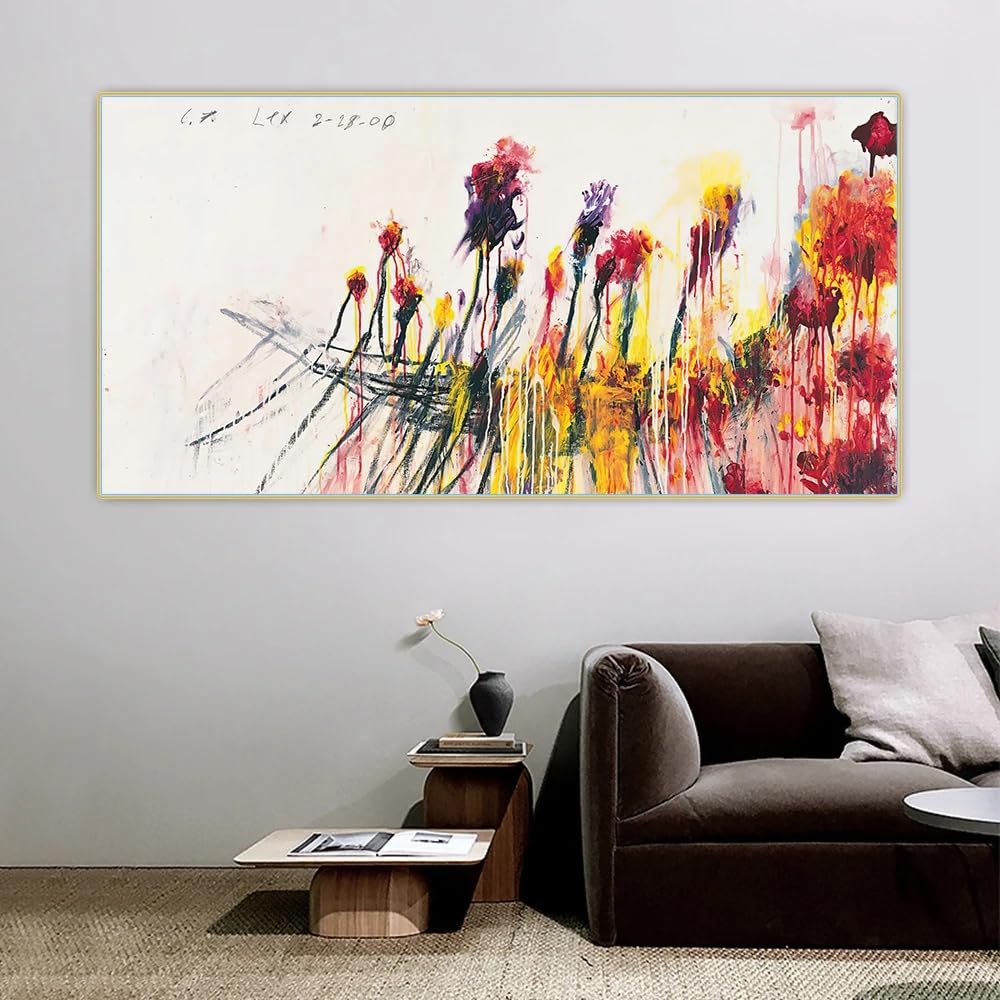 Amazon.co.jp: サイ・トゥオンブリーのポスター《無題の66》キャンバス