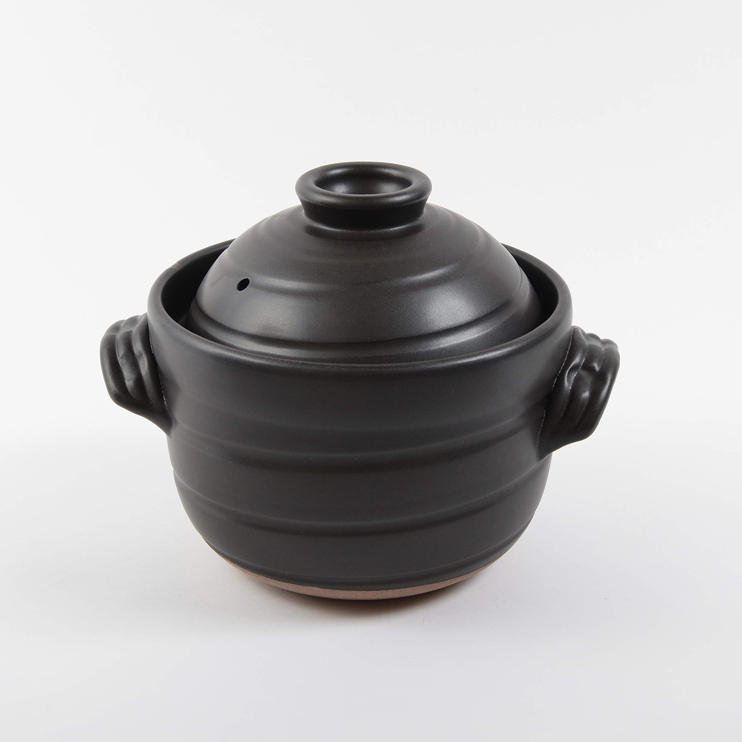 Amazon｜華月 大黒ごはん鍋 3合炊き 萬古焼｜ご飯鍋・文化鍋