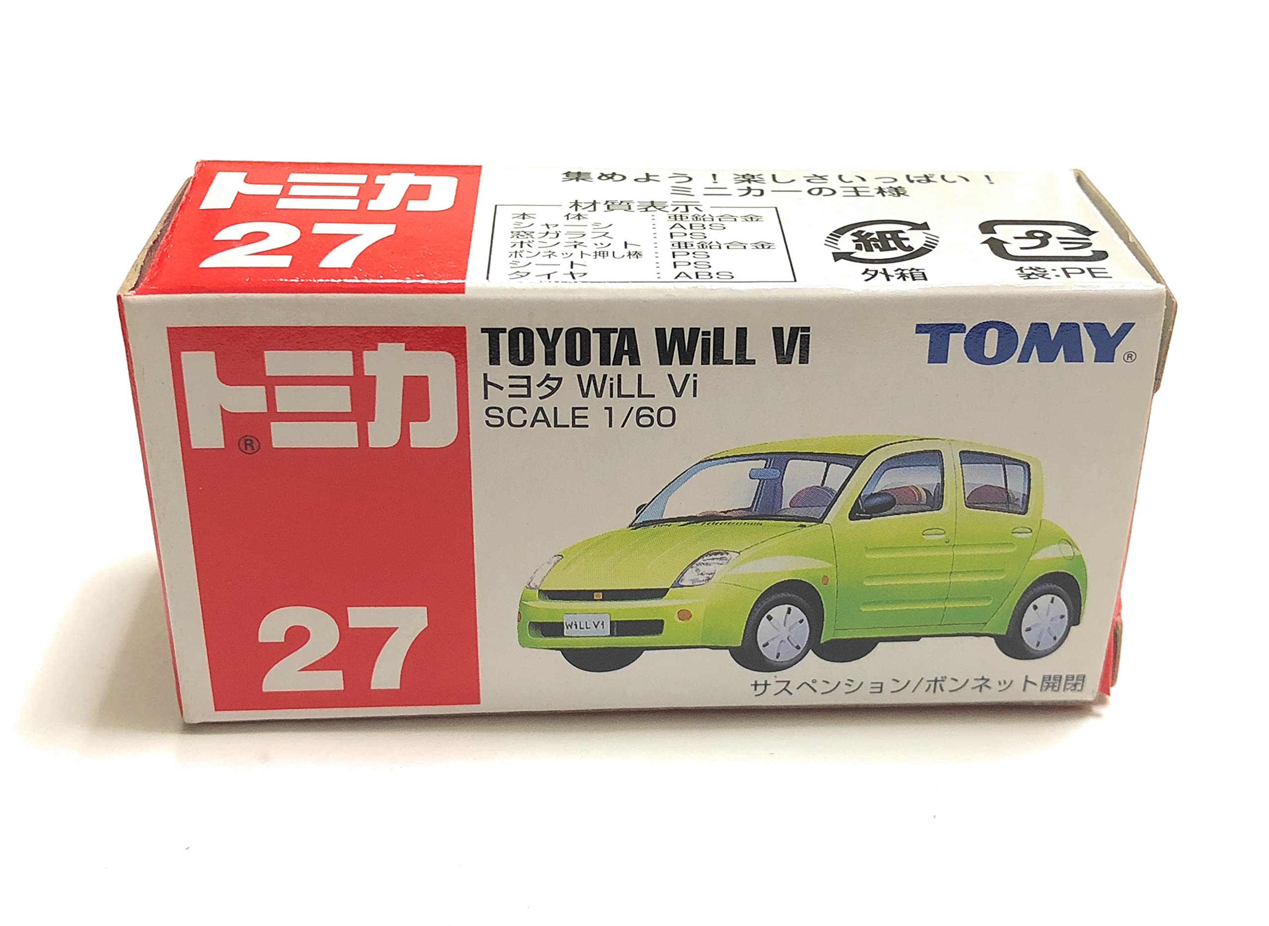 Amazon | トミカ (箱) No.27 トヨタWill Vi | ミニカー・ダイキャスト