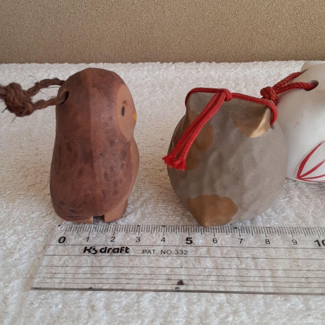 Amazon.co.jp: 鈴 開運招福 邪気祓い 魔除け フクロウ ミミズク 置物