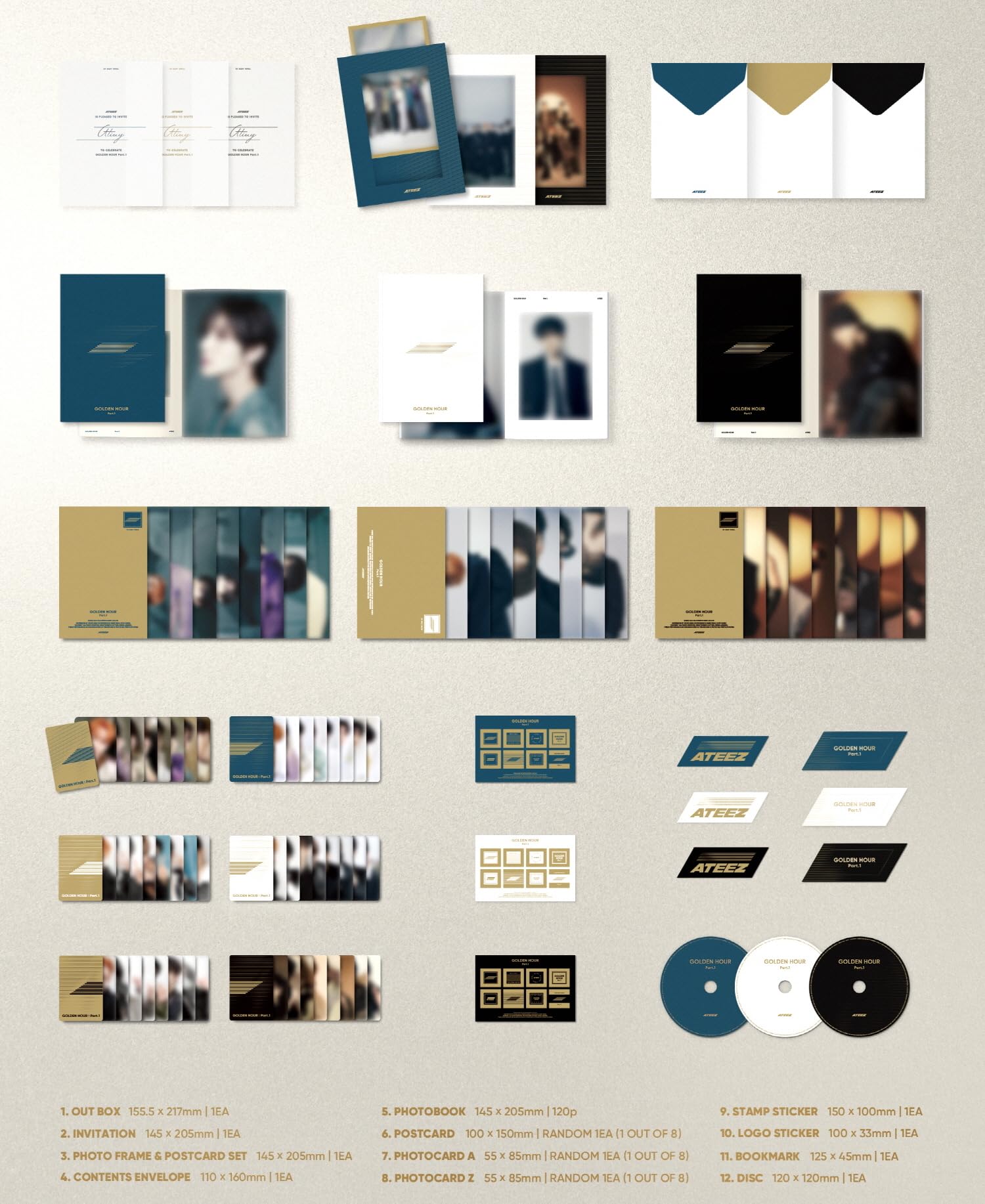 Amazon.co.jp: エイティーズ ATEEZ - Golden Hour : Part.1 (10thミニ