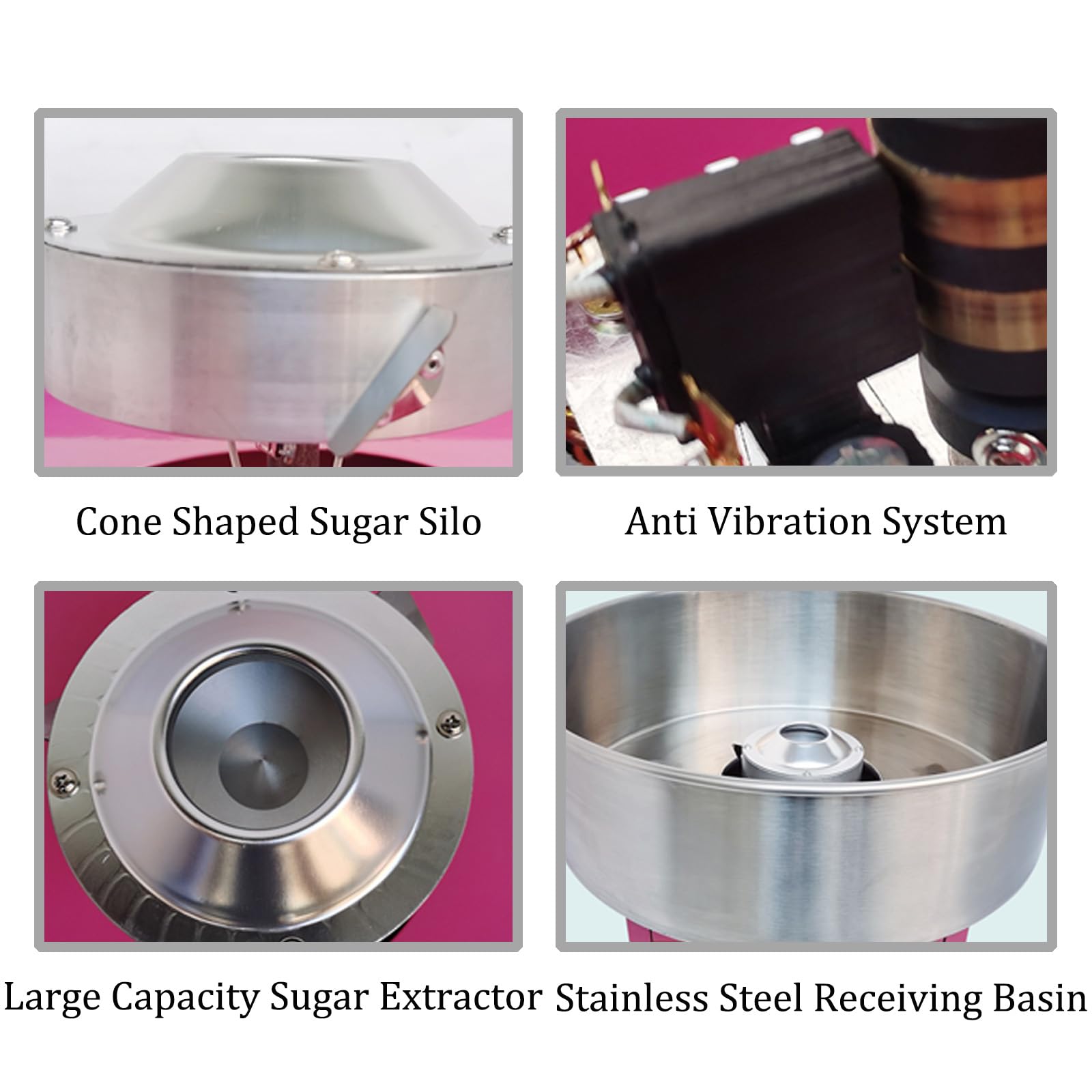 Amazon.co.jp: 全自動わた菓子機 コットン、家庭用業務用綿菓子製造機