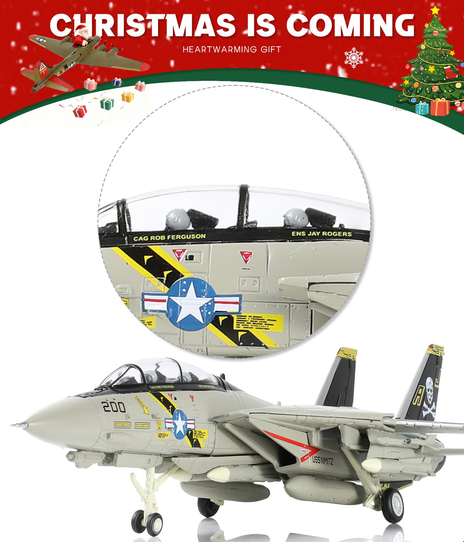 Amazon.co.jp: NUOTIE 1/100 F-14 トムキャット戦闘機 模型 戦闘機