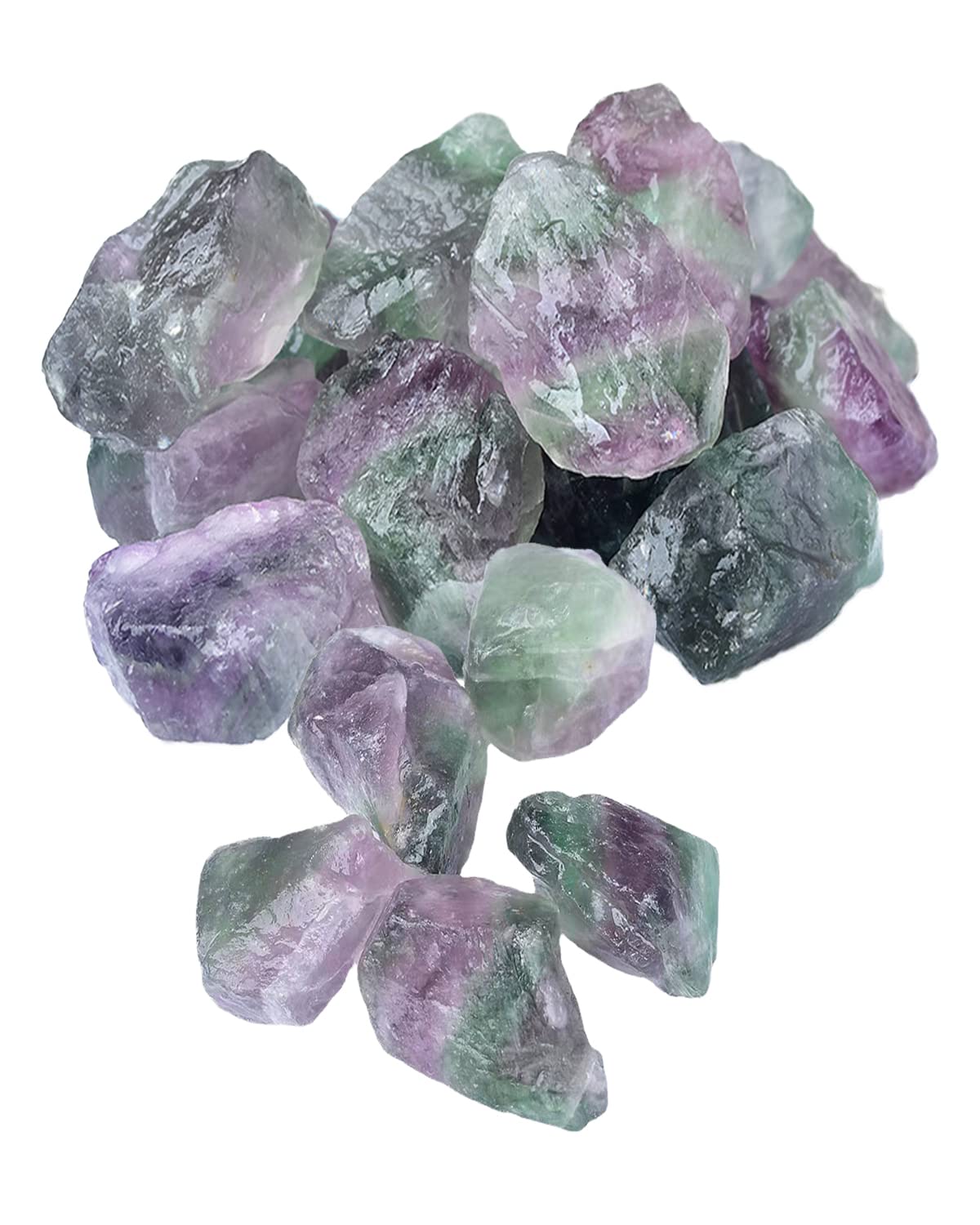 Amazon | YFFSFDC 天然水晶 フローライト 天然彩蛍石原石 (約2-3cm