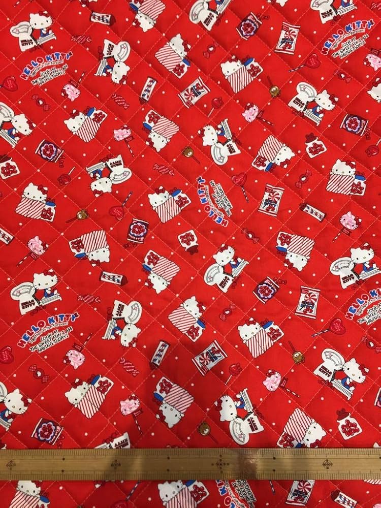 Amazon | ハローキティ キルティング生地 8139 110cm×10cm