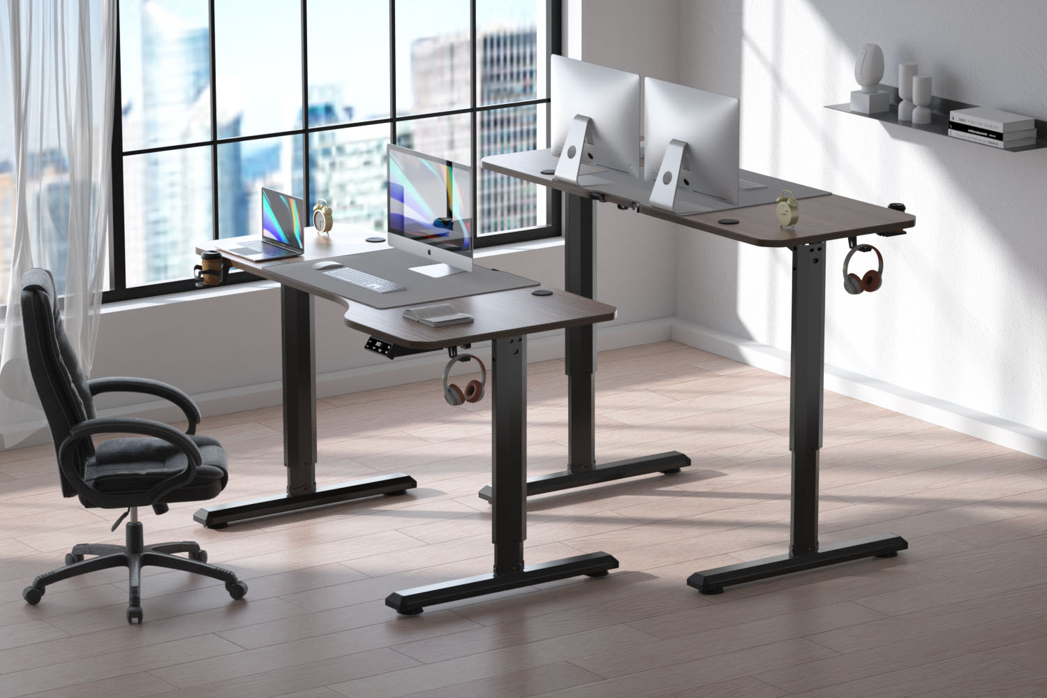 Amazon | Dripex 電動昇降デスク 幅160cm 奥行75cm 簡単組立 昇降