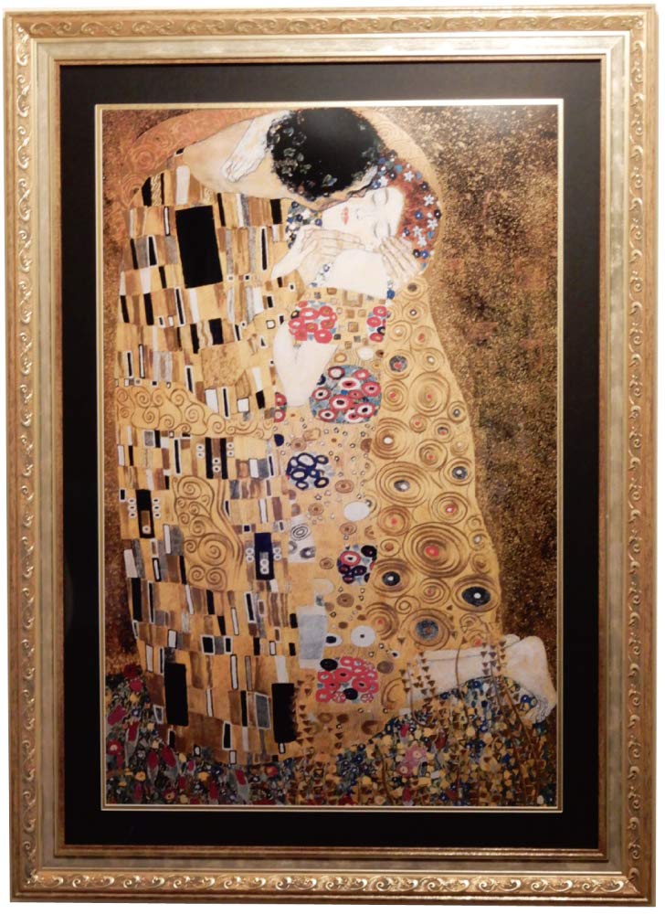 Amazon.co.jp: JHA （ゴールドラメ加工）大型 額絵 絵画 アート