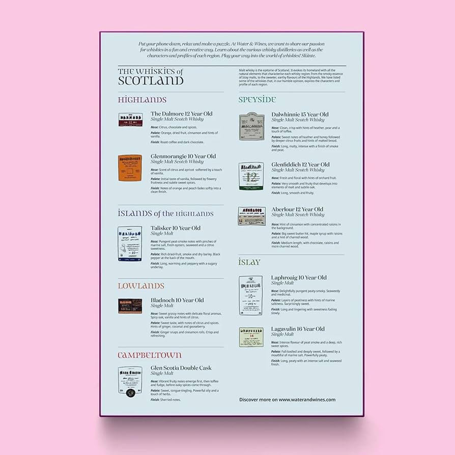 Amazon | スコットランドウイスキーパズル - 手描きのジグソーパズル