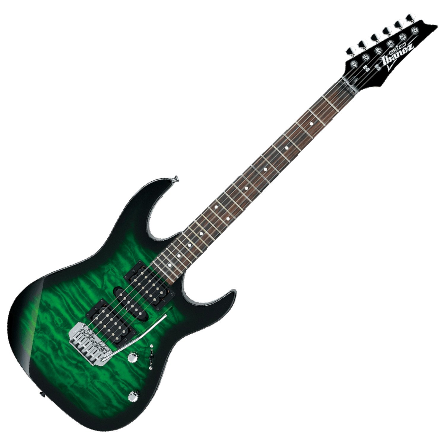 Amazon.com: Ibanez GIO Series GRX70QA - Transparent Emerald Burst