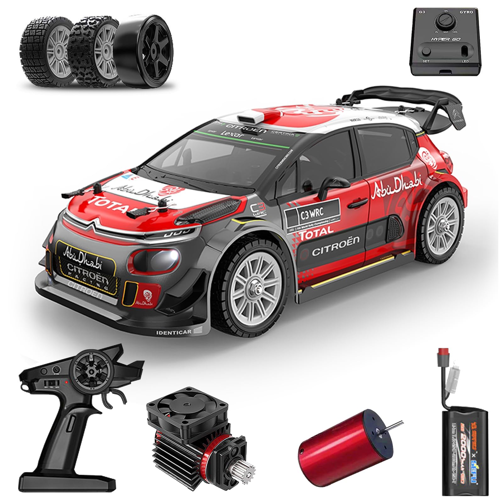 Amazon.com: Fenamx Mjx Hyper go 4x4 Brushless Rc Cars 14303 Hyper