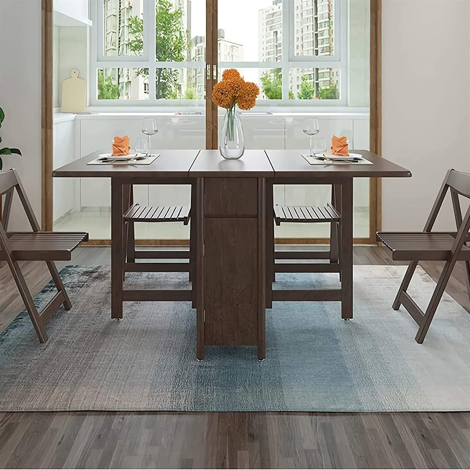 Amazon｜折りたたみテーブル、ドロップリーフキッチンテーブル