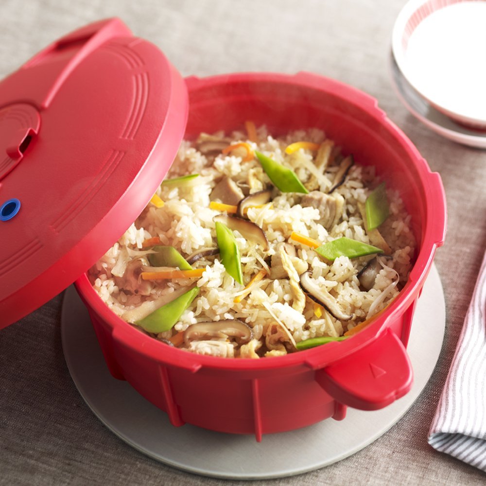 Amazon｜マイヤー(Meyer) 電子レンジ圧力鍋 2.3L ポリプロピレン 簡単
