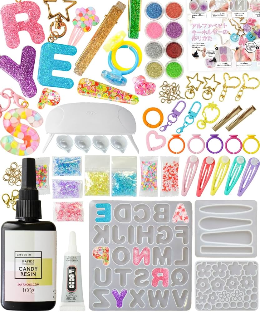 Amazon | レジン セット 子供 親子 シリコンモールド ライト