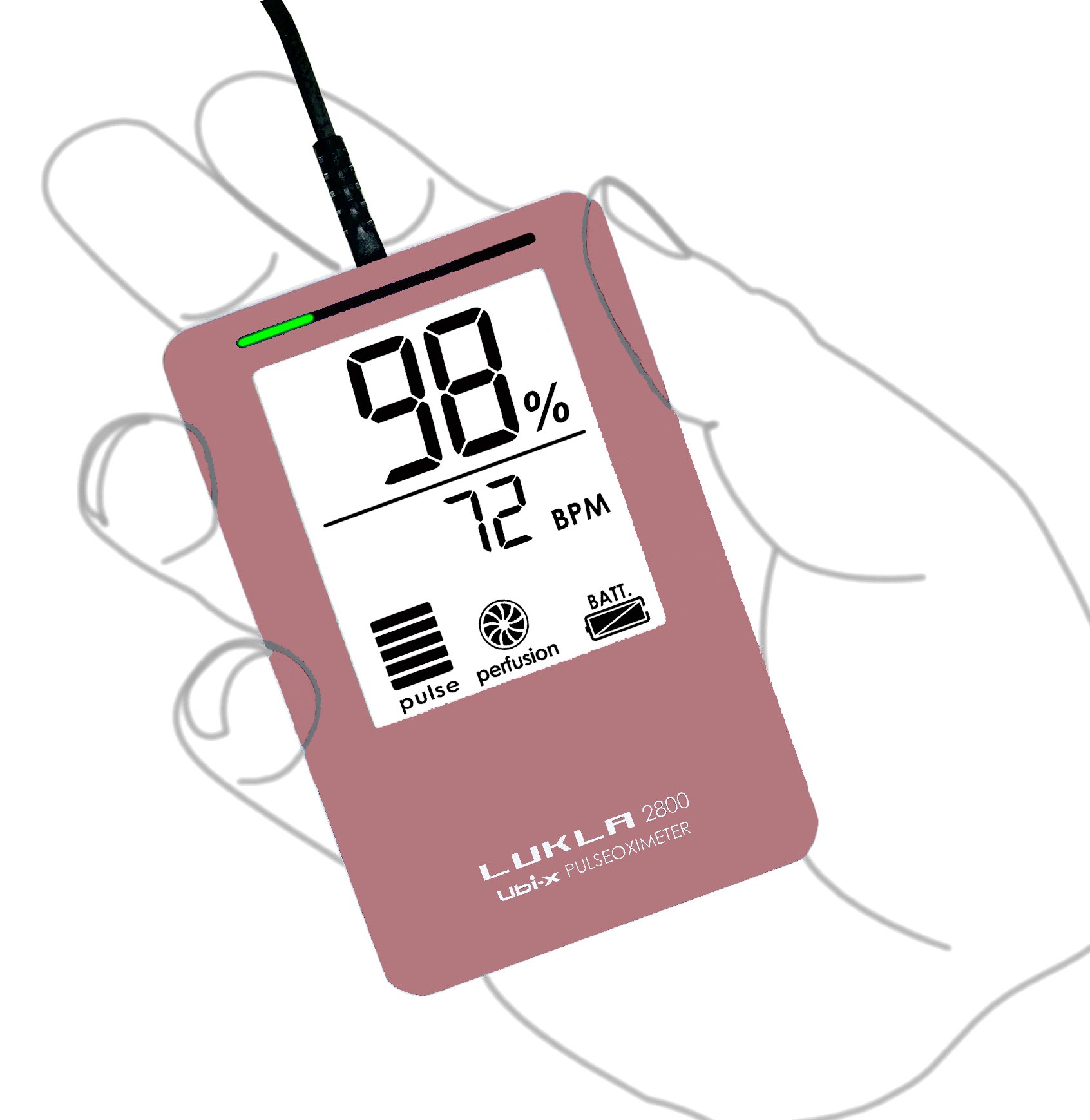 Amazon | 【医療機関使用モデル】パルスオキシメーター LUKLA2800m/PK