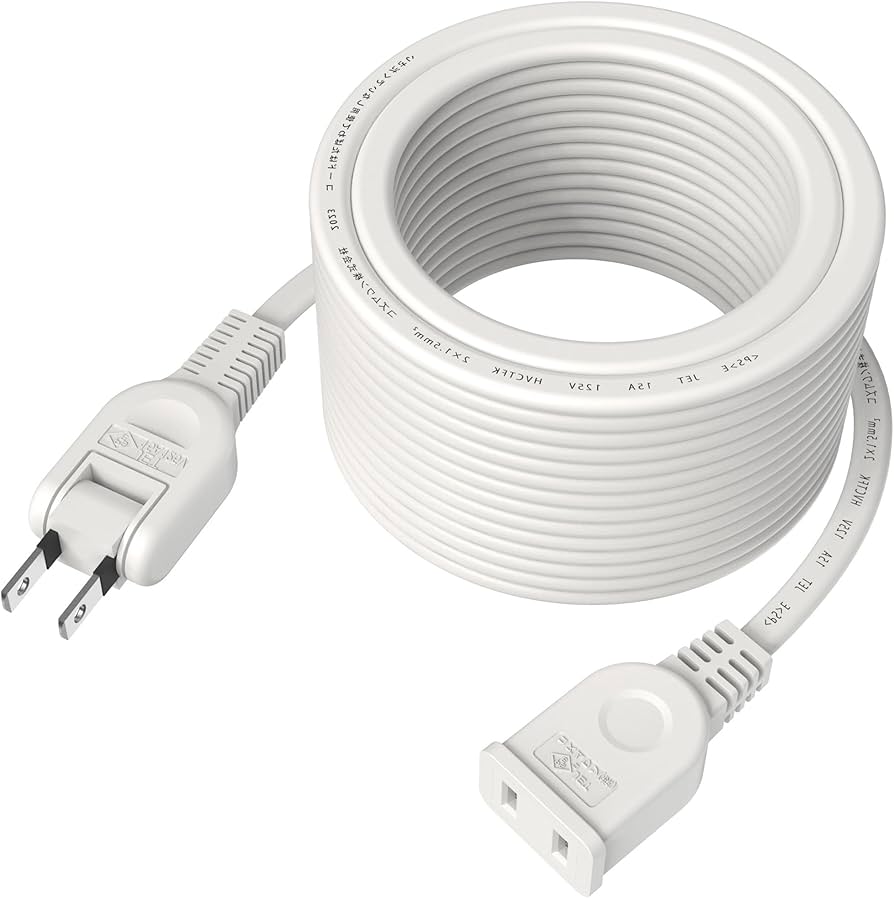 Amazon.co.jp: FUMITAKE 延長コード 10m 白 電源タップ 1個口 屋外