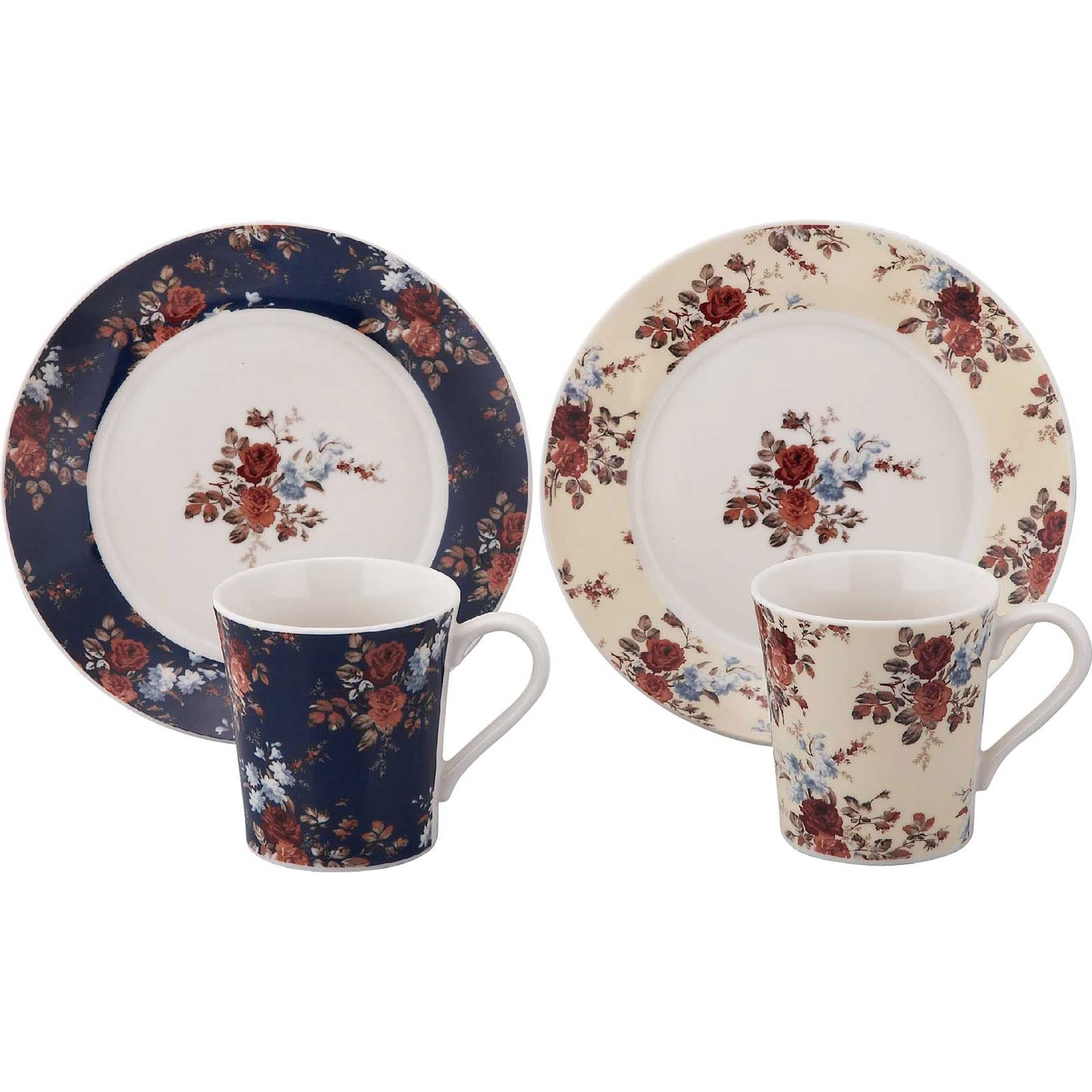 Amazon.co.jp: ローラアシュレイ プレート 皿 ＆ マグカップ ペア