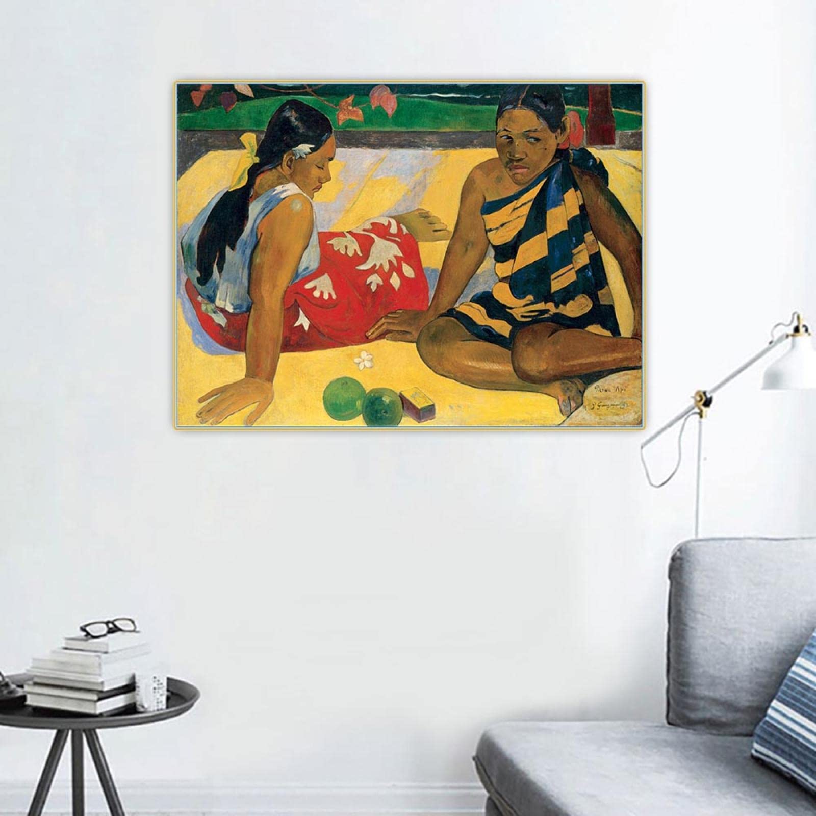Amazon｜ポール・ゴーギャンの絵画は「タヒチからの二人の女性」の