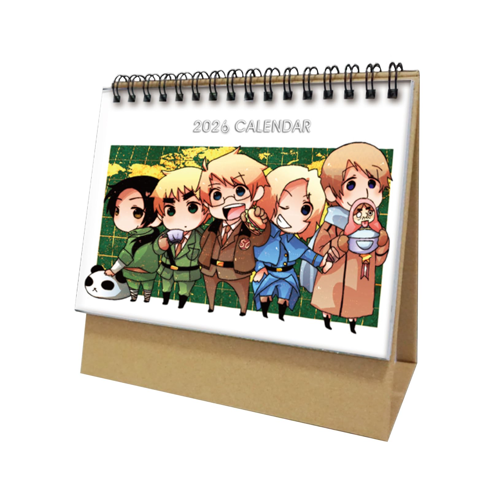 Amazon | ヘタリア カレンダー 2026 年 卓上カレンダー 6 インチ 横長