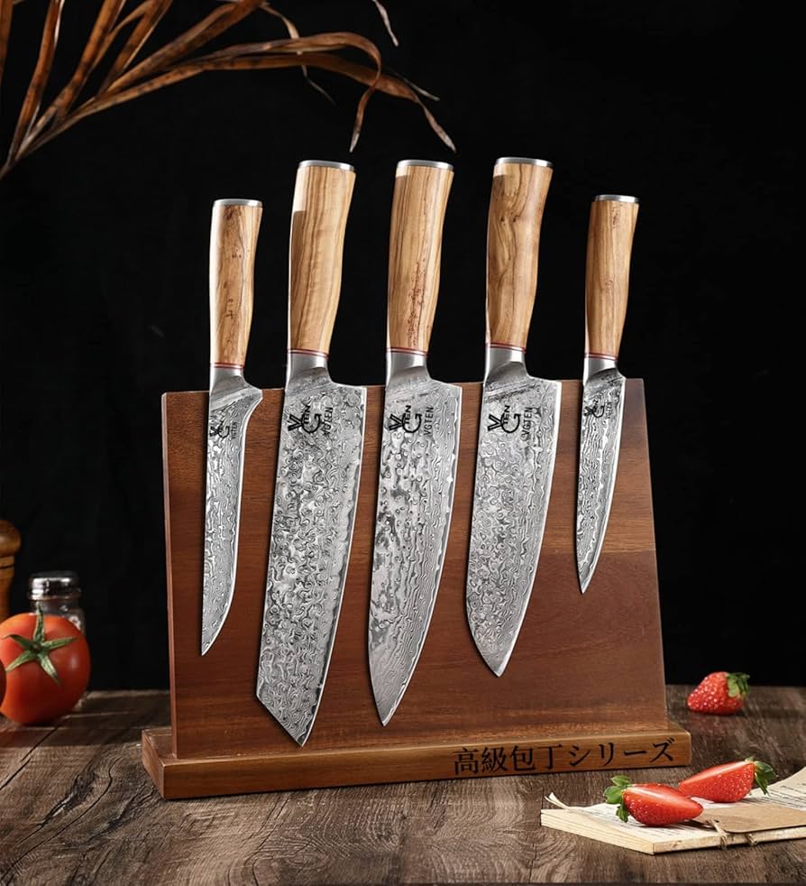 Amazon | VGTEN 牛刀包丁 包丁 ダマスカス V金10号 67層 両刃 切れる