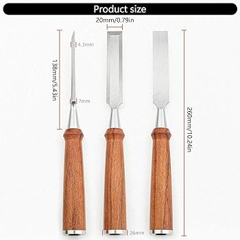 Amazon.co.jp: プロの20mm木彫り彫刻ノミ。細かい大工や木工用。 : DIY