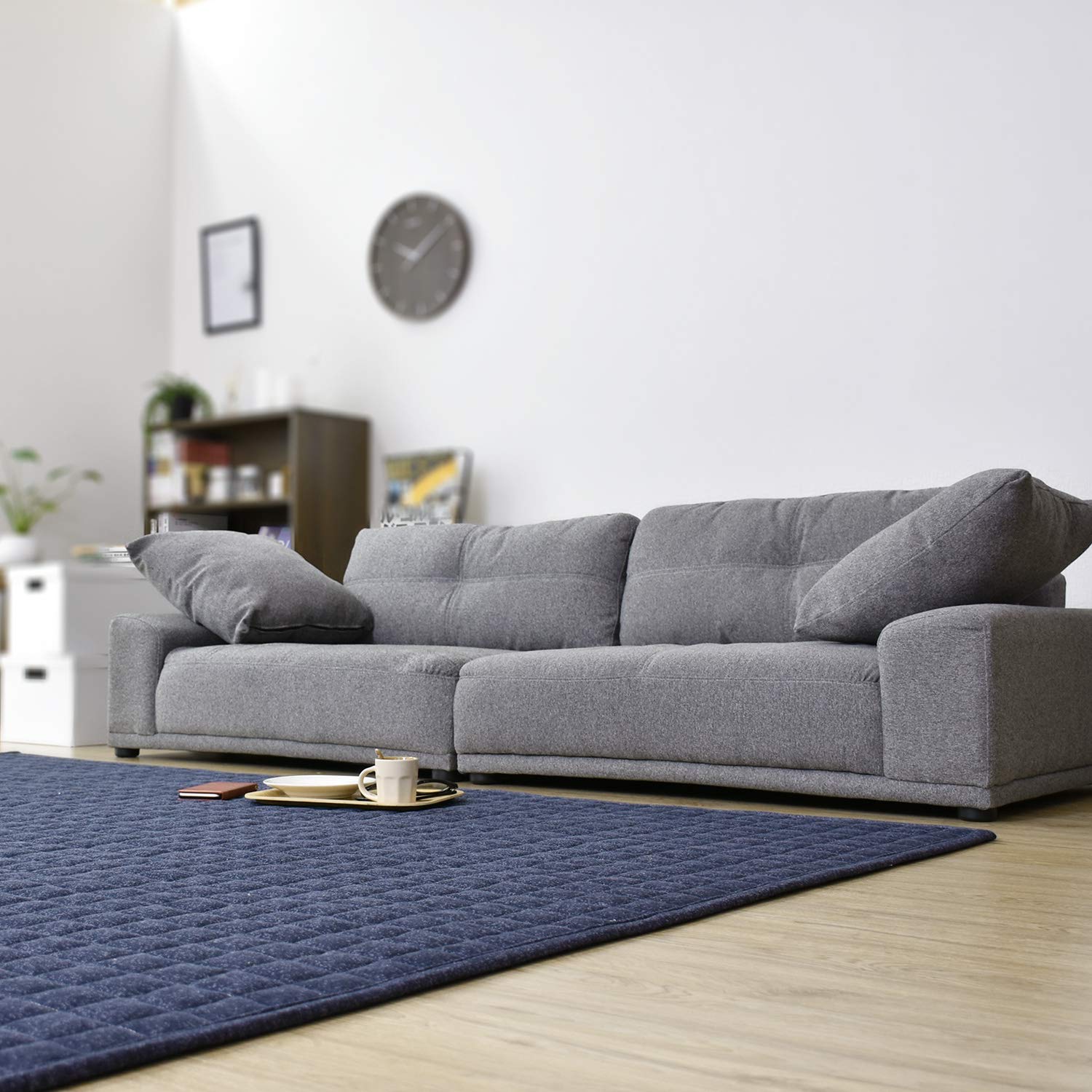 Amazon｜Bizdoris ソファー 3人掛け 2人掛け ローソファー 180cm幅