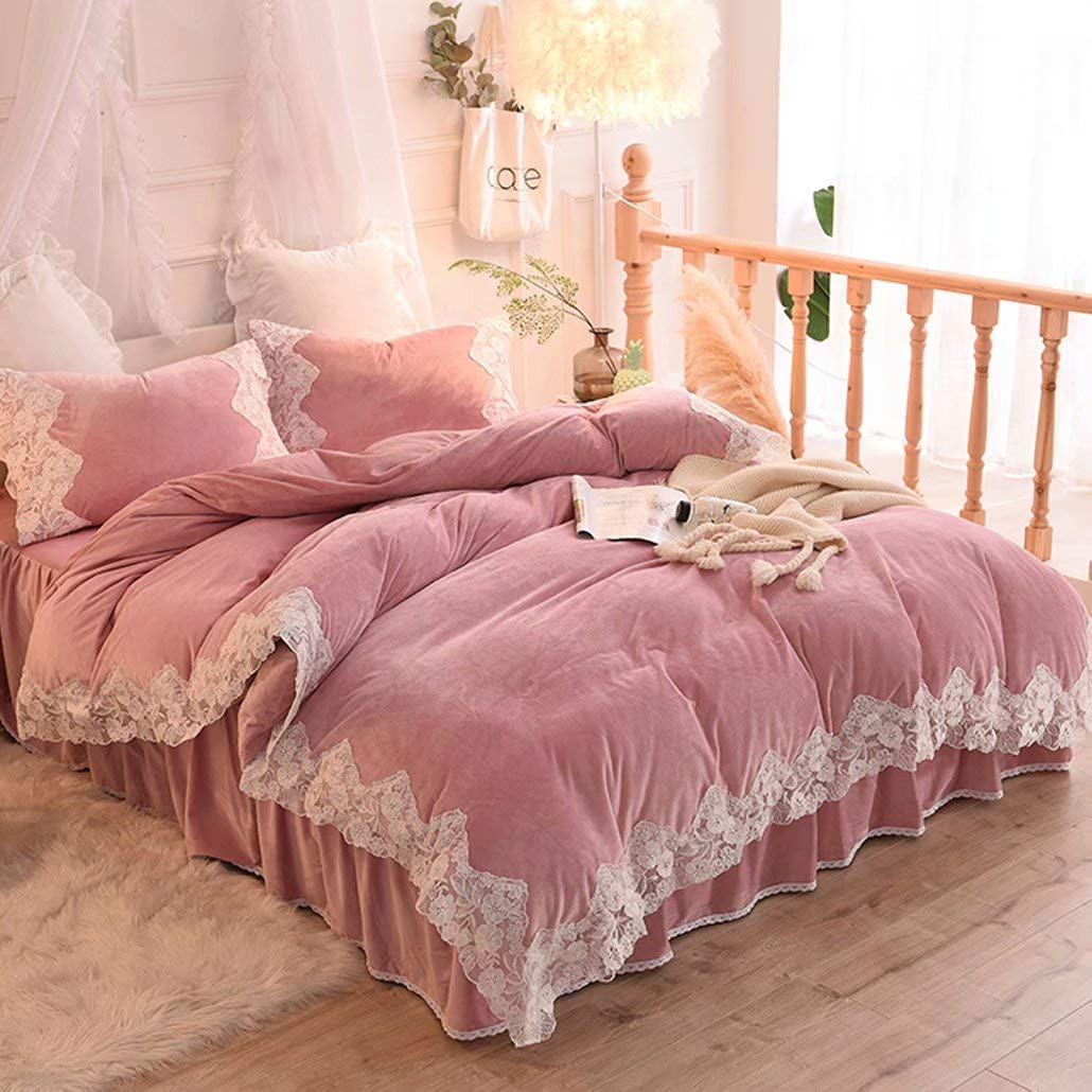 Amazon｜布団カバーセット 姫系 シングル レース ふかふか 保温