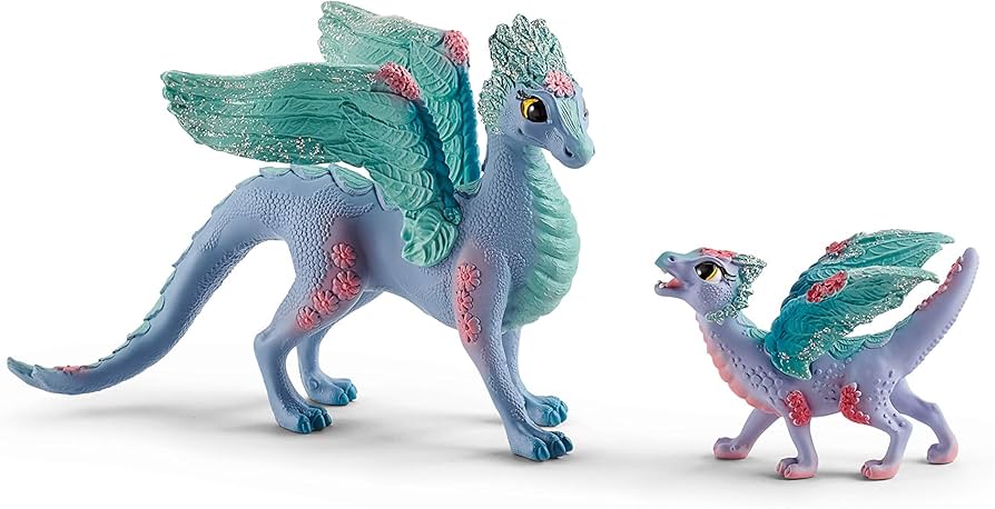 Amazon.co.jp: シュライヒ(Schleich) バヤラ フラワー・ドラゴンの親子