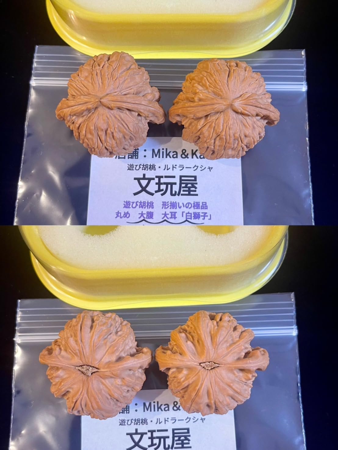 Amazon | 文玩屋 遊び胡桃A0033 形揃いの極品 大腹 大耳 丸め「白獅子