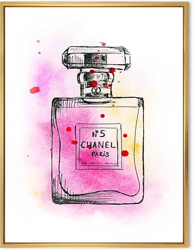 Amazon.com: DesignQ Perfume Chanel Five IV - French Country Framed