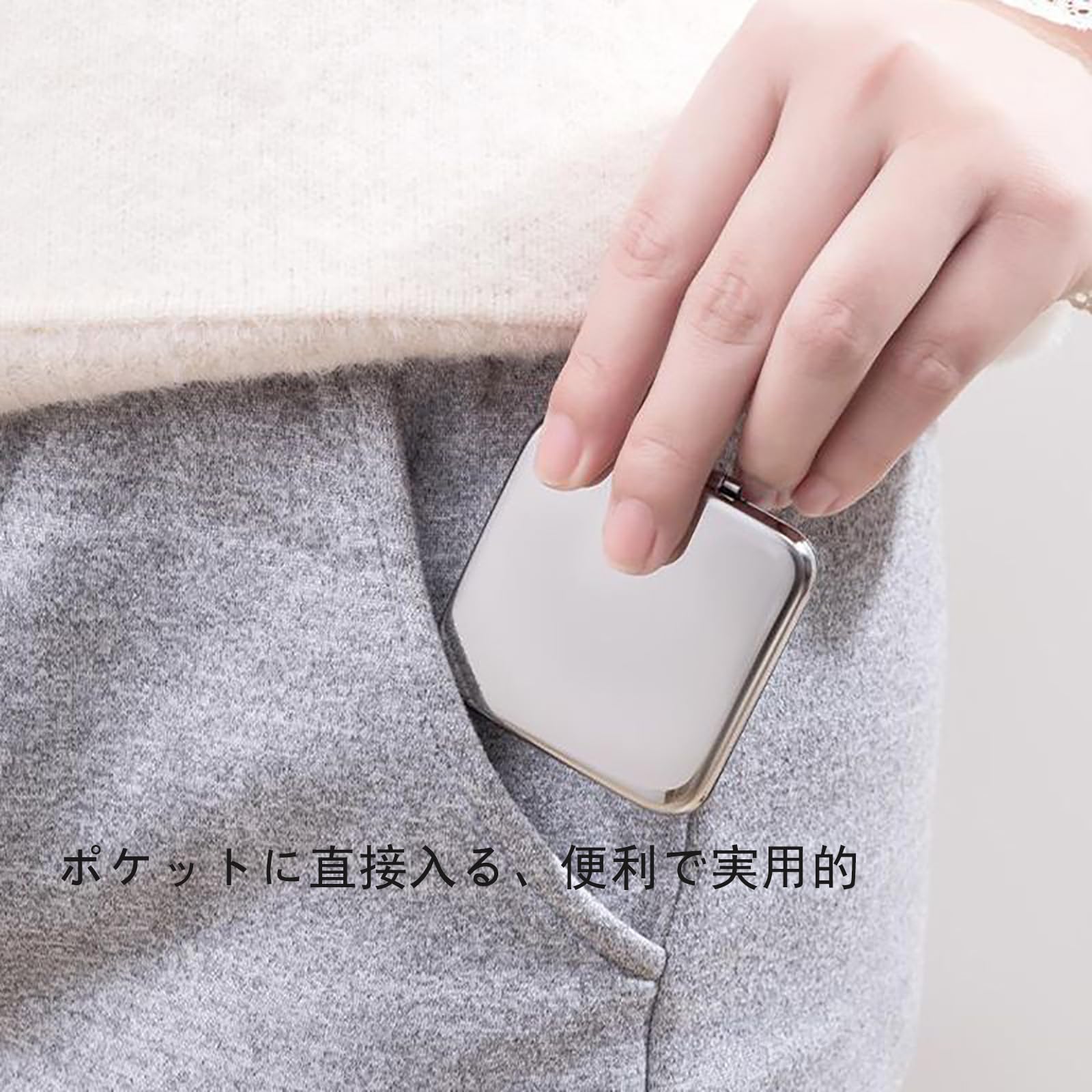 Amazon.co.jp: WXVOVXW 手鏡 折りたたみ コンパクト ステンレスミラー