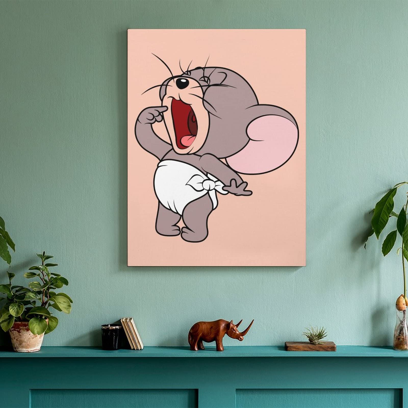 Amazon.co.jp: アートパネル トムとジェリー タフィー 装飾画 アート