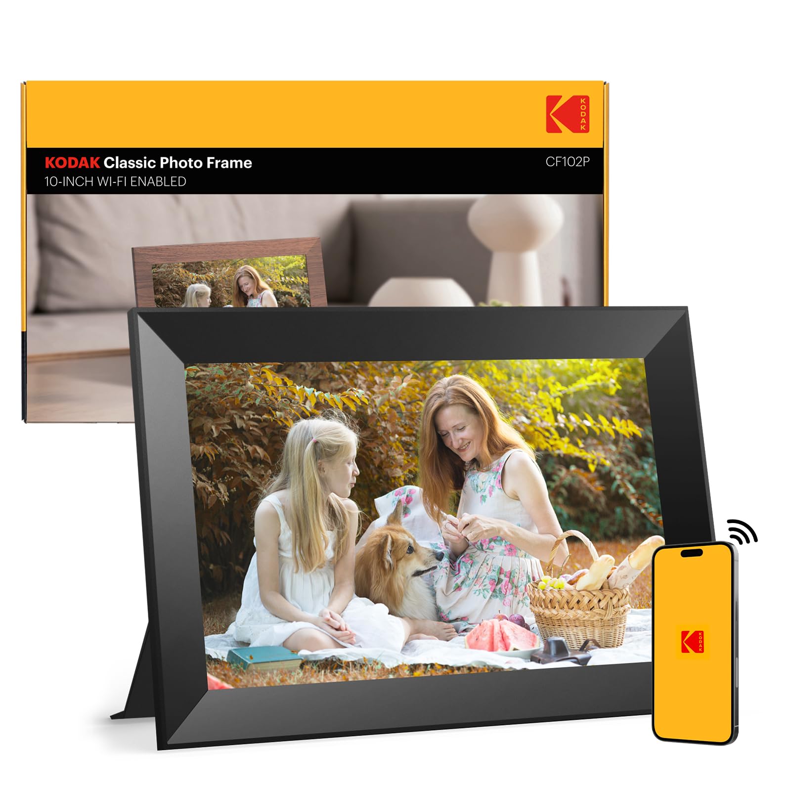 Amazon | コダック10.1インチWiFiデジタルフォトフレーム、1280 x 800