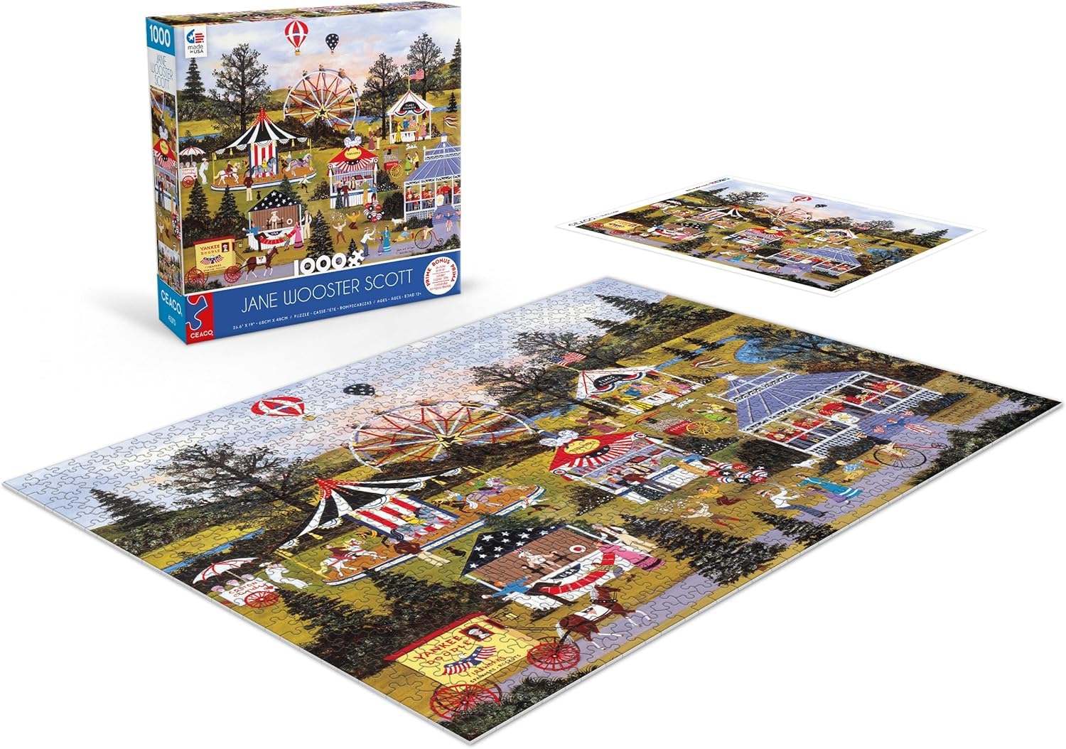 Amazon.com: Ceaco - Jane Wooster Scott - Stars & Stripes II - 1000