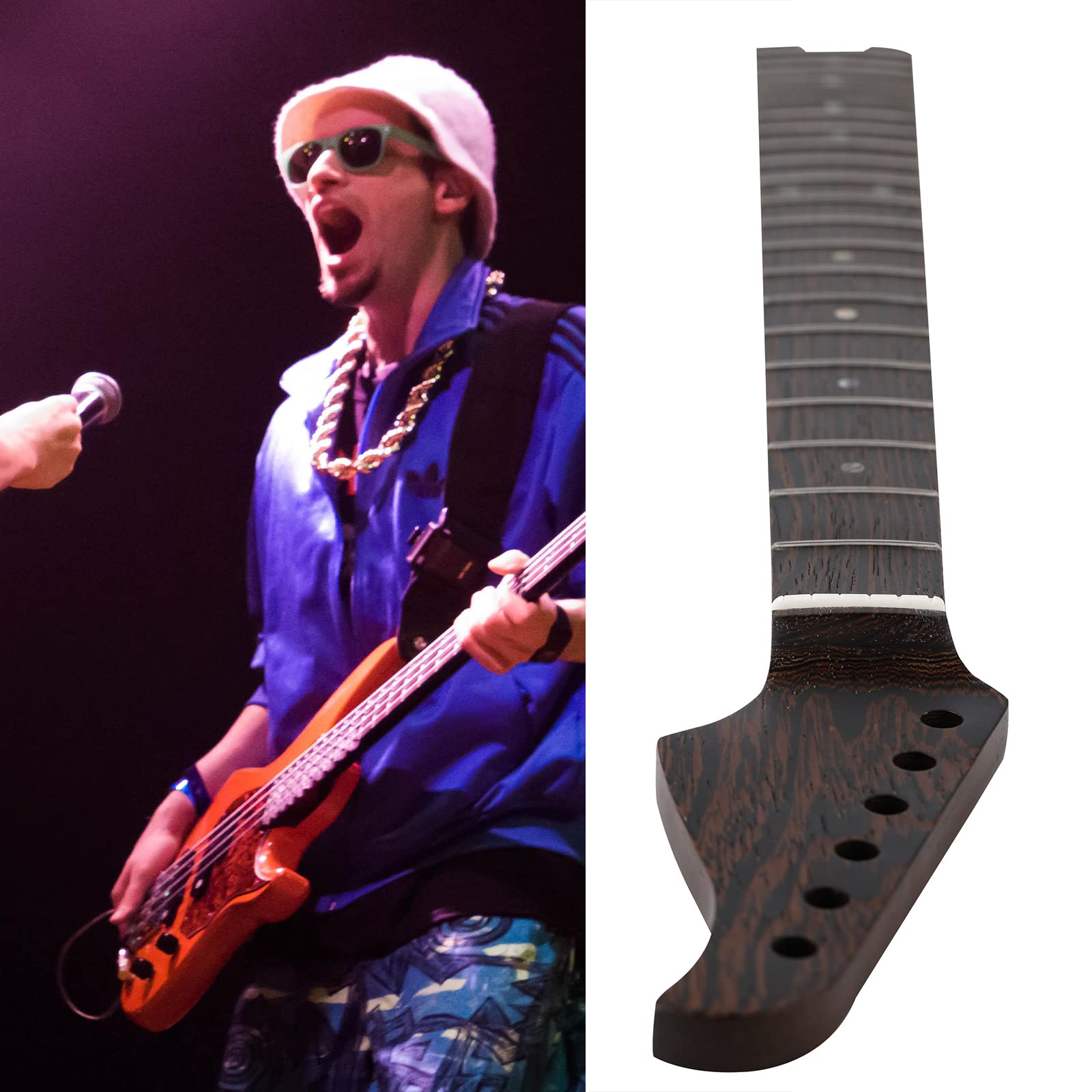 Amazon.com: 22fret Guitar Neck Wenge Neck,Wenge Fretboard Inlaid