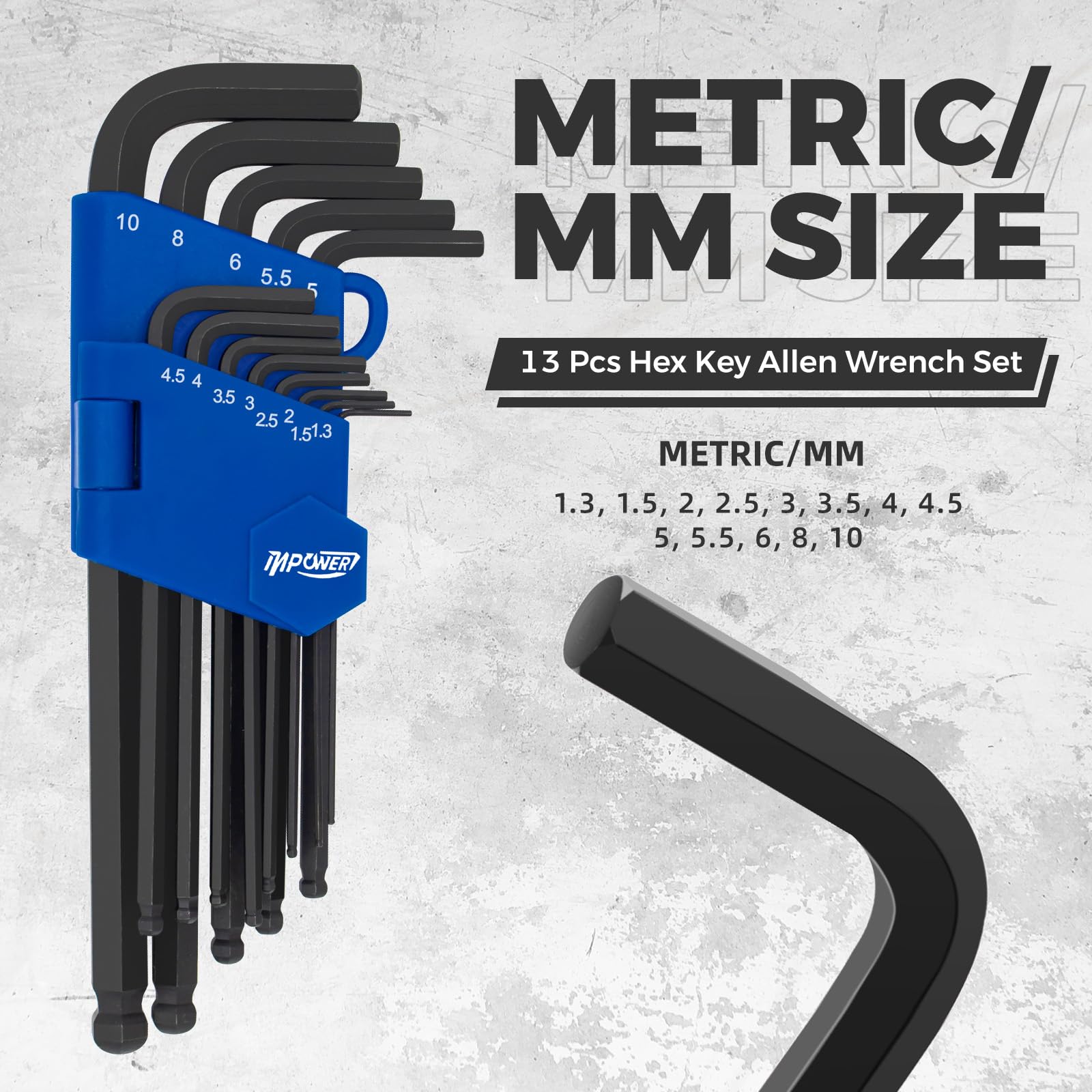 Amazon | InPower アレンレンチセット SAEとメトリック六角キー26個