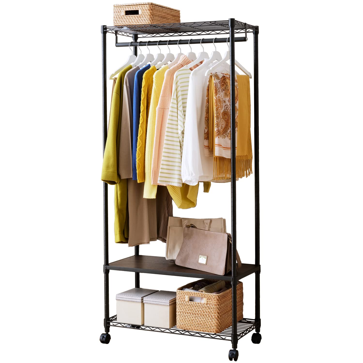 Amazon｜[ドウシシャ] ルミナス ノワール ウッドシェルフ付きワード