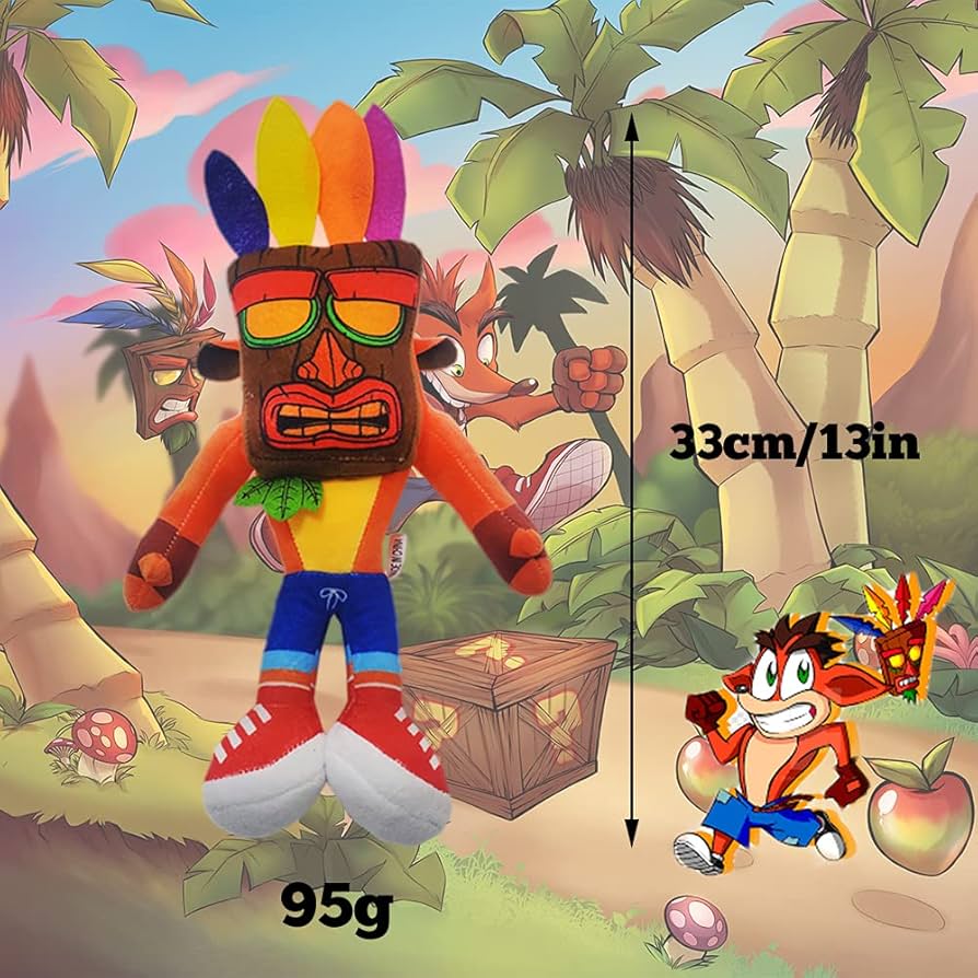 Amazon.co.jp: 11.8 ''クラッシュバンディクーツぬいぐるみ、かわいい