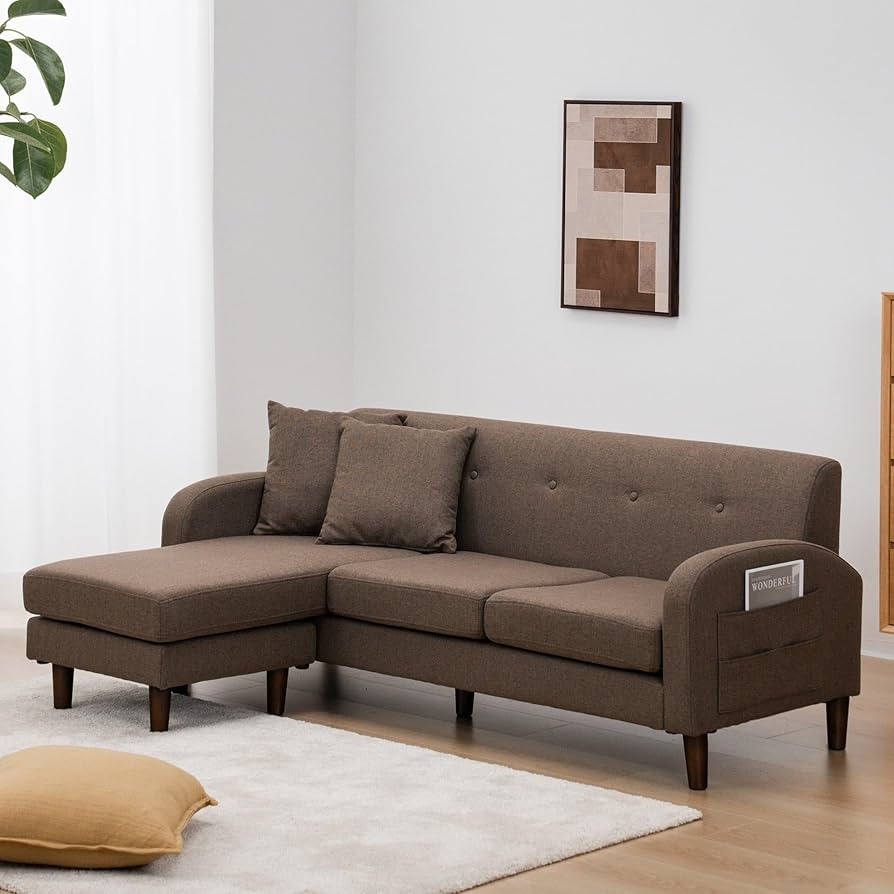 Amazon｜VENTOTA ソファー 3人掛け 肘付き L字 カウチソファー