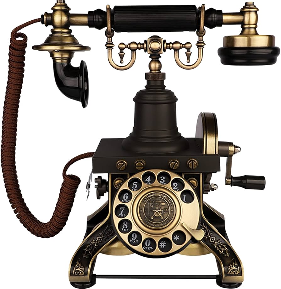 Amazon | ヴィンテージハンドクランクアンティーク電話1892