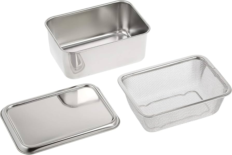 Amazon｜カンダ 保存容器 ヨーグルト 豆腐 水切り 濃厚 バット 日本製