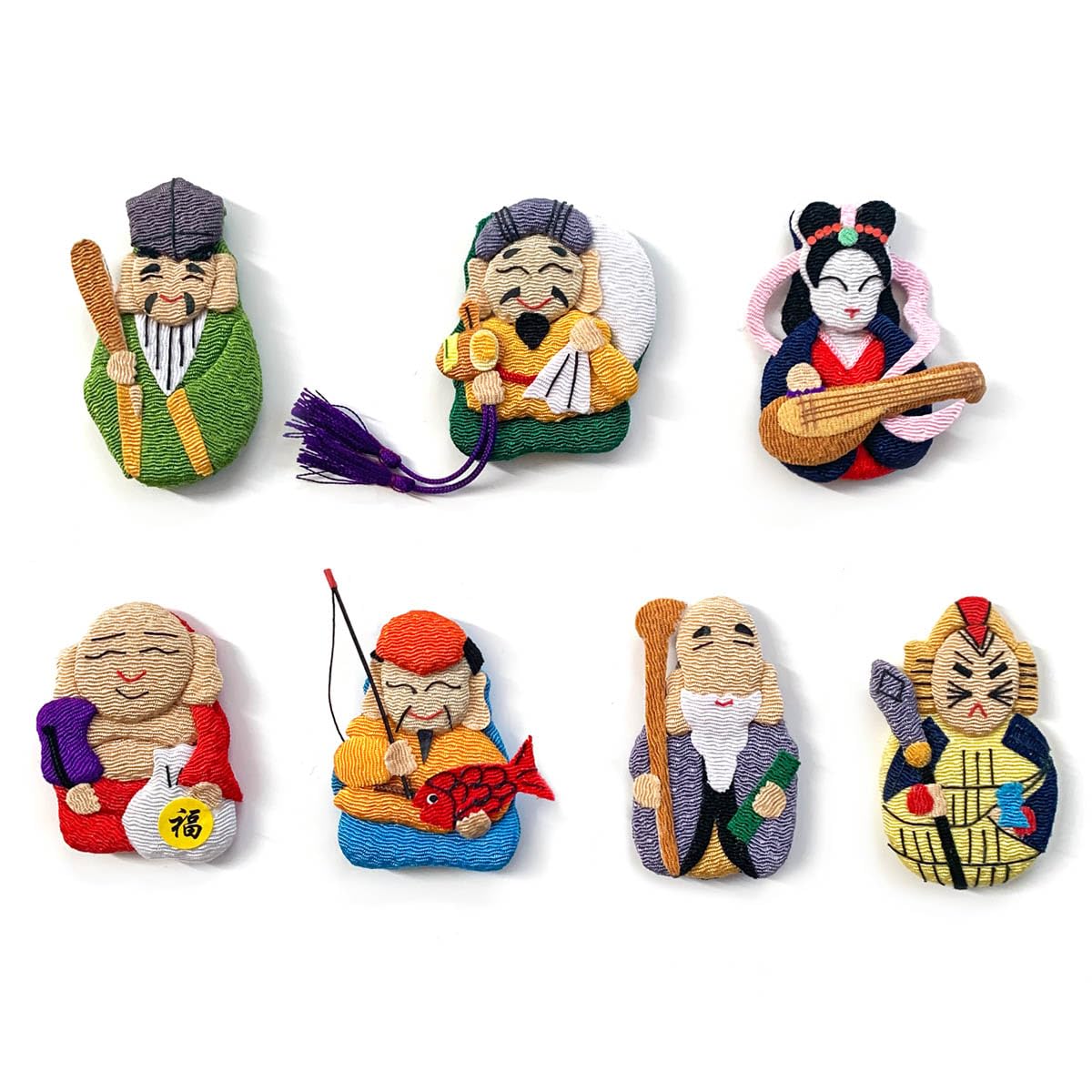 Amazon | ちりめん細工 七福神 1個 毘沙門 | 布・生地 通販