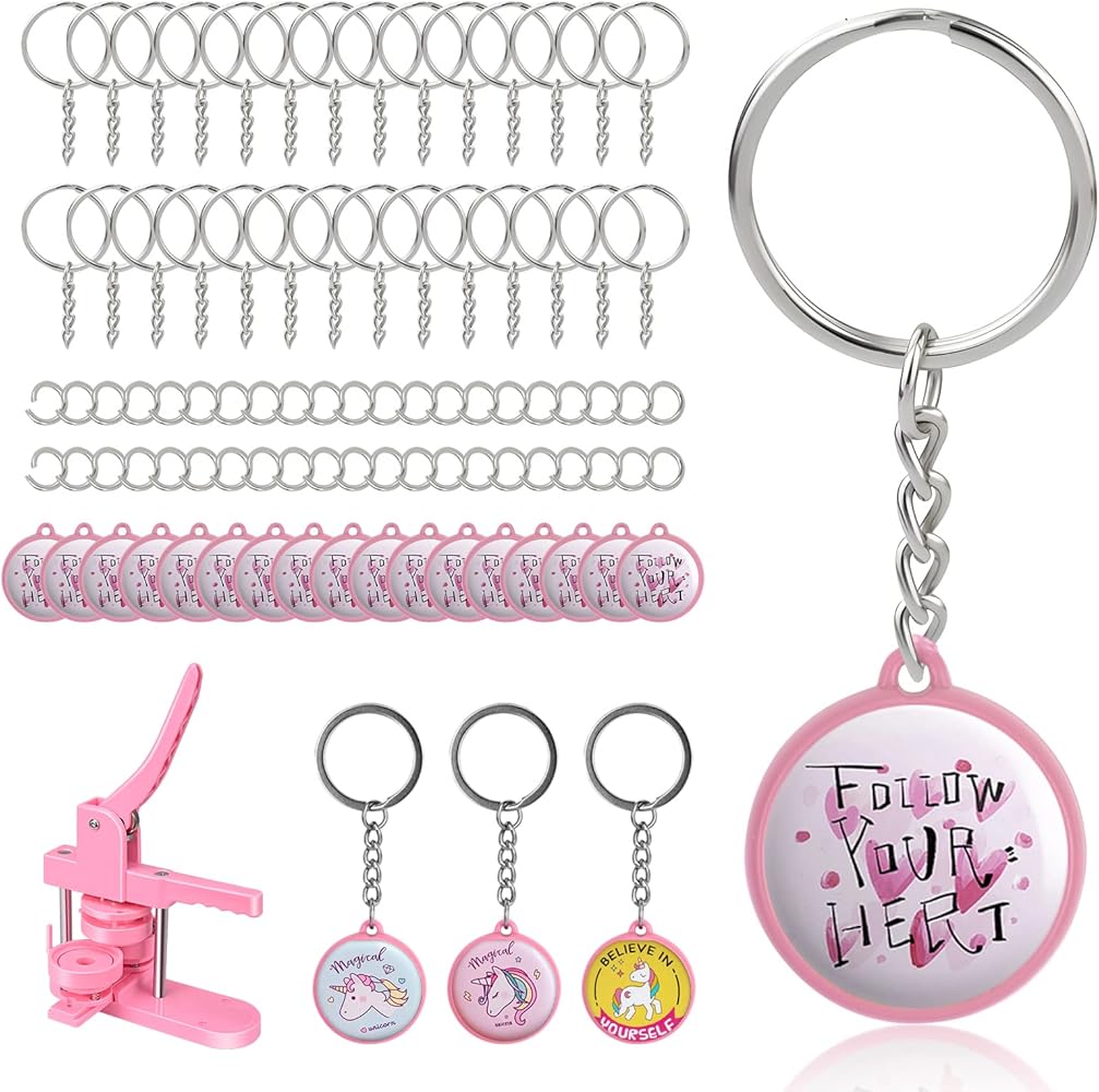 Amazon.co.jp: 50個セット缶バッジマシーン専用 32mm キーホルダー